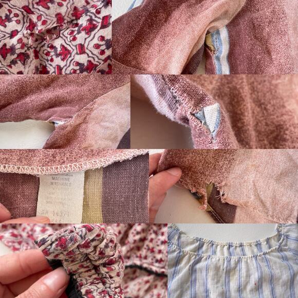 VINTAGE 70s Boho Hippie Tops Bundle / 3 Pcs / Resellers Wholesale Lot AS FOUND - Picture 9 of 9